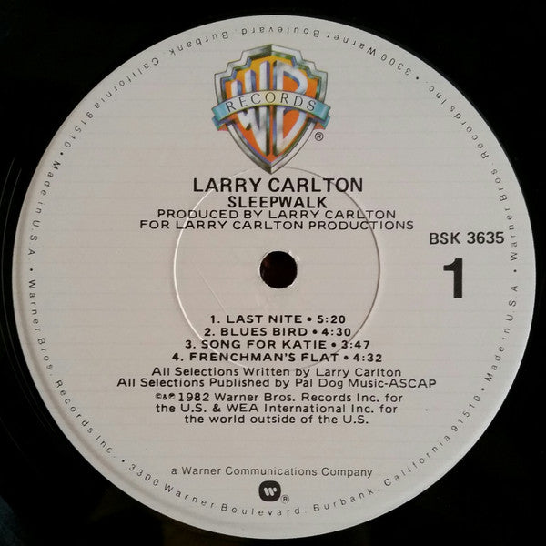 Larry Carlton - Sleepwalk (Vinyl, LP, Album) Very Good (VG) / Very Good Plus (VG+)