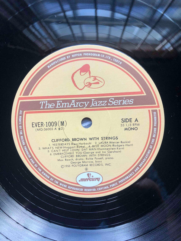 Clifford Brown - Clifford Brown With Strings (Vinyl, LP, Album, Mono) Very Good Plus (VG+) / Very Good (VG)