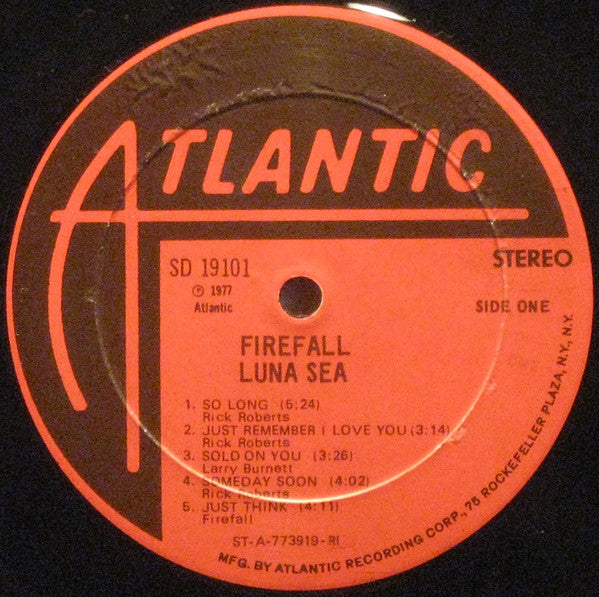 Firefall - Luna Sea (Vinyl, LP, Album) Very Good (VG) / Very Good (VG)