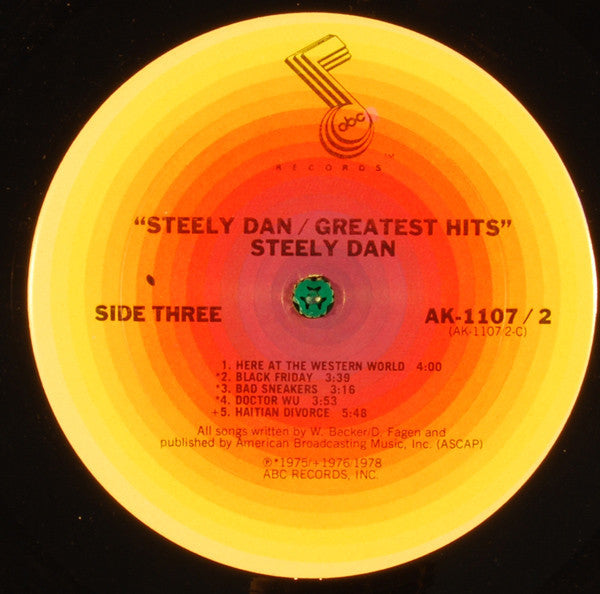 Steely Dan - Greatest Hits (2xVinyl, LP, Compilation, Stereo) Very Good Plus (VG+) / Very Good (VG)