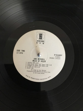 Joni Mitchell - Miles Of Aisles (2xVinyl, LP, Album, Promo) Very Good Plus (VG+) / Very Good Plus (VG+)