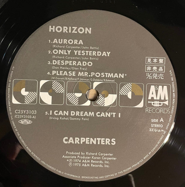 Carpenters - Horizon (Vinyl, LP, Album, Reissue) Very Good Plus (VG+) / Very Good (VG)
