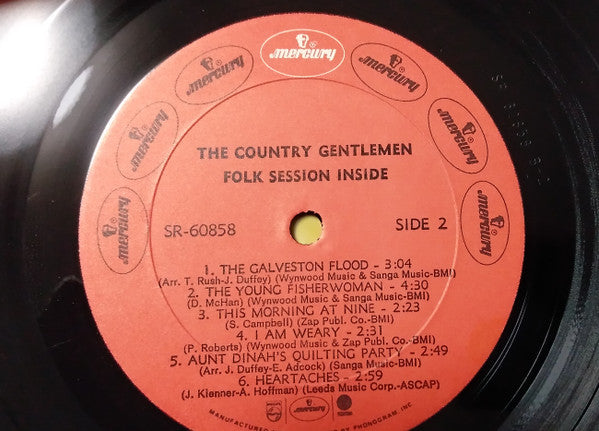 The Country Gentlemen - Folk Session Inside (Vinyl, LP, Album, Stereo) Good Plus (G+) / Very Good (VG)