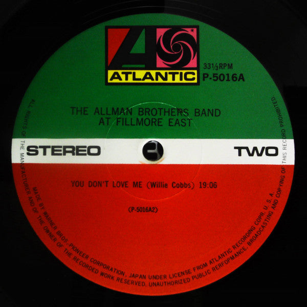 The Allman Brothers Band - The Allman Brothers Band At Fillmore Eas...