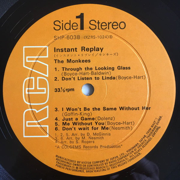 The Monkees - Instant Replay (Vinyl, LP, Album, Stereo) Very Good (VG) / Good Plus (G+)