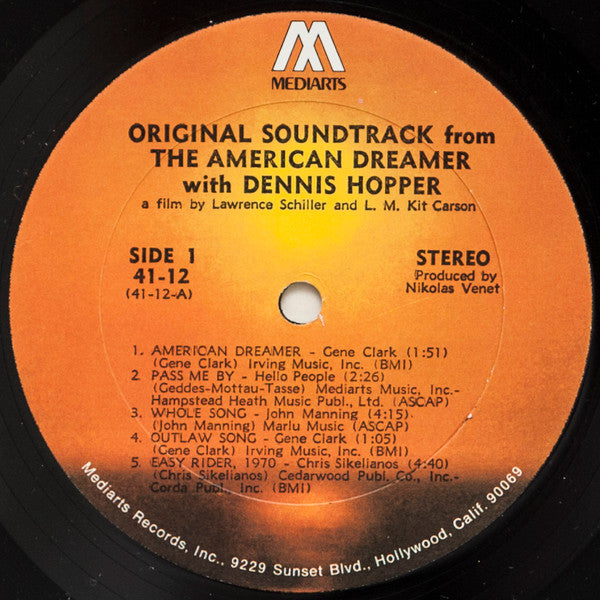Various - Dennis Hopper In "The American Dreamer" (Vinyl, LP, Album, Stereo) Good Plus (G+) / Good (G)