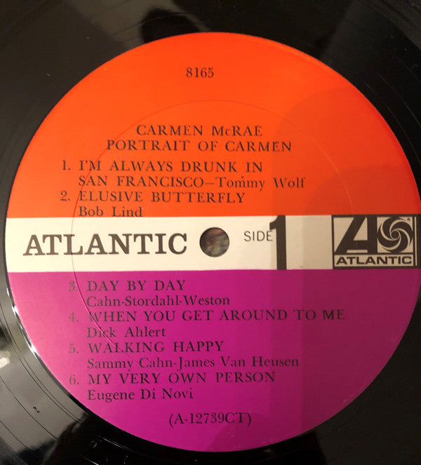 Carmen McRae - Portrait Of Carmen (Vinyl, LP, Album, Mono) Very Good (VG) / Poor (P)