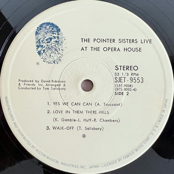 Pointer Sisters - The Pointer Sisters Live At The Opera House (2xVinyl, LP, Album, Stereo) Good Plus (G+) / Good Plus (G+)