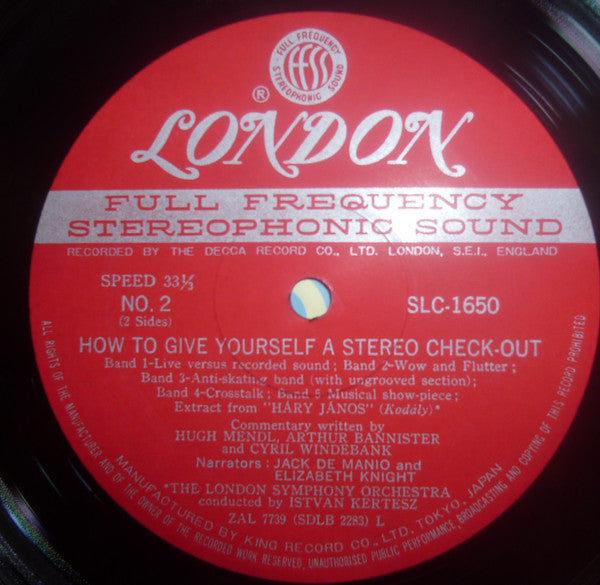 No Artist - How To Give Yourself A Stereo Check-Out (Vinyl, LP) Very Good (VG) / Very Good (VG)