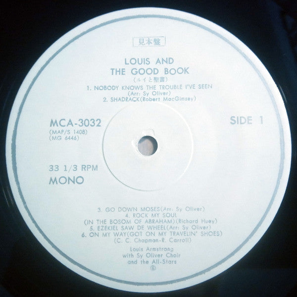 Louis Armstrong - Louis And The Good Book (Vinyl, LP, Album, Promo, Mono) Very Good (VG) / Very Good Plus (VG+)