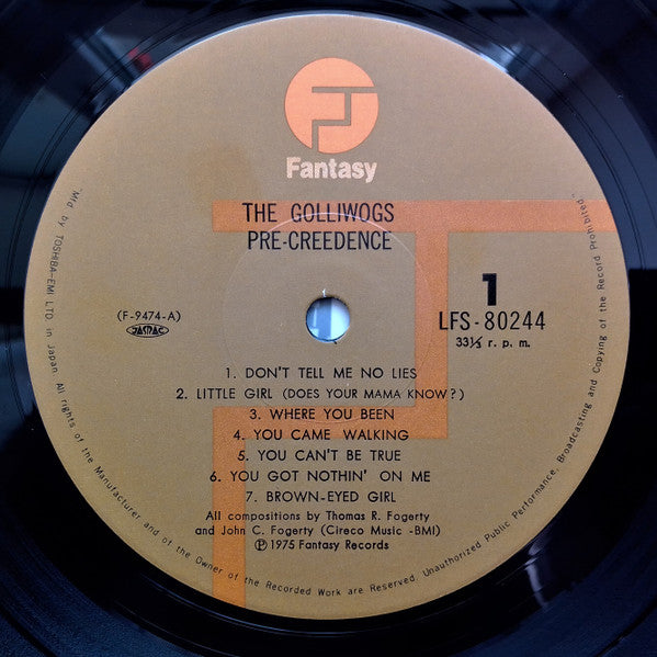 The Golliwogs - Pre-Creedence (Vinyl, LP, Compilation) Very Good Plus (VG+) / Very Good Plus (VG+)