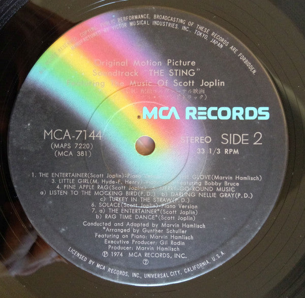 Marvin Hamlisch - The Sting (Original Motion Picture Soundtrack) (Vinyl, LP, Album) Very Good Plus (VG+) / Very Good (VG)