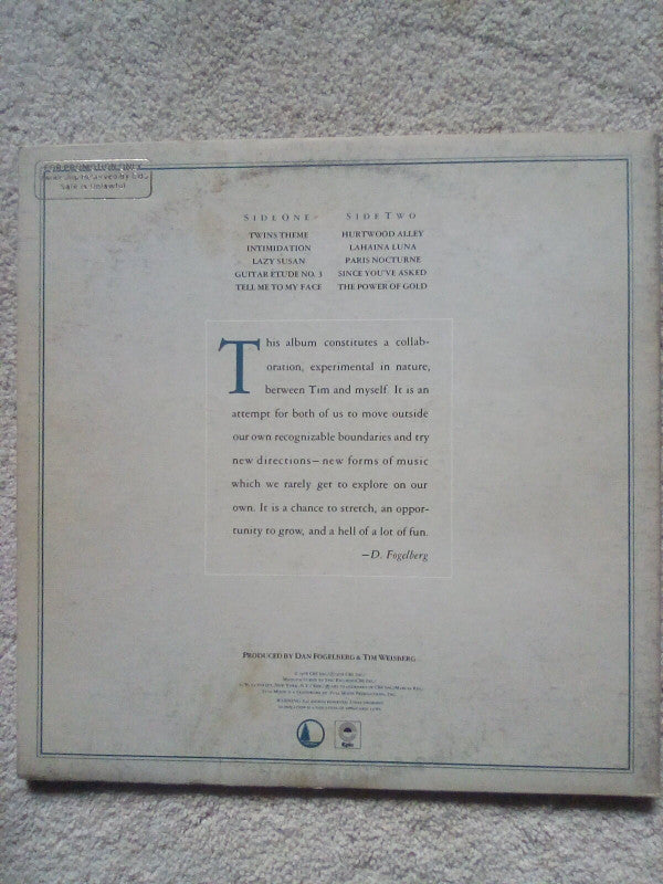 Dan Fogelberg - Twin Sons Of Different Mothers (Vinyl, LP, Album, Promo, Stereo) Good Plus (G+) / Good Plus (G+)