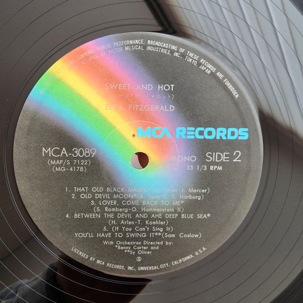 Ella Fitzgerald - Sweet And Hot (Vinyl, LP, Album, Reissue, Mono) Near Mint (NM or M-) / Very Good Plus (VG+)