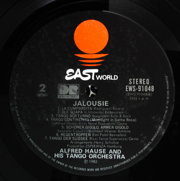 Alfred Hause And His Tango Orchestra - Jalousie (Vinyl, LP, Album) Very Good Plus (VG+) / Very Good Plus (VG+)