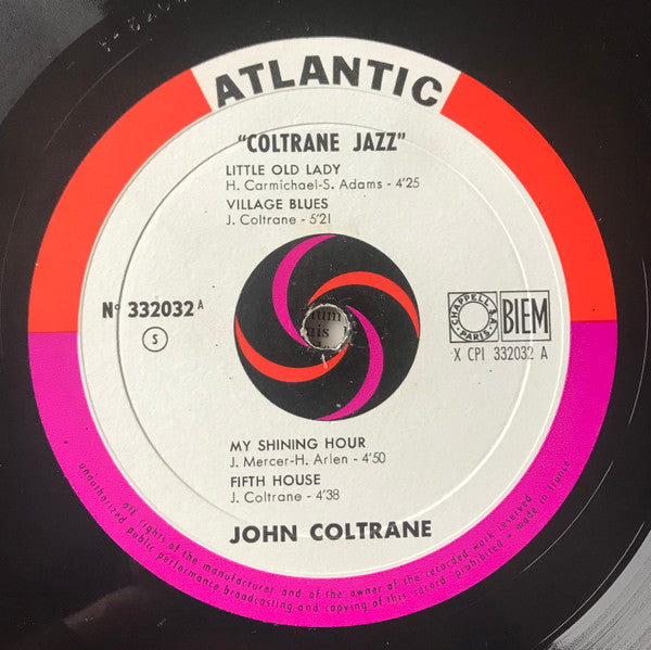 John Coltrane - Coltrane Jazz (Vinyl, LP, Album, Mono) Very Good (VG) / Very Good Plus (VG+)