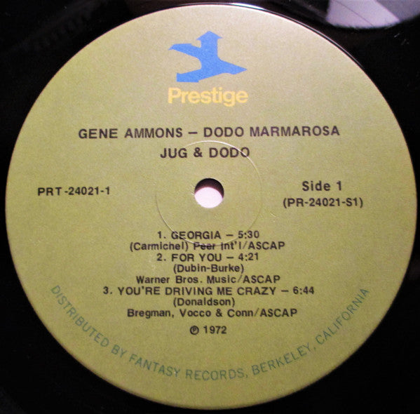 Gene Ammons - Jug & Dodo (2xVinyl, LP, Album, Remastered) Very Good Plus (VG+) / Good Plus (G+)