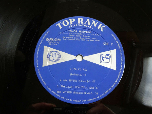 Sonny Rollins Quartet - Tenor Madness (Vinyl, LP, Album, Mono) Good Plus (G+) / Good Plus (G+)