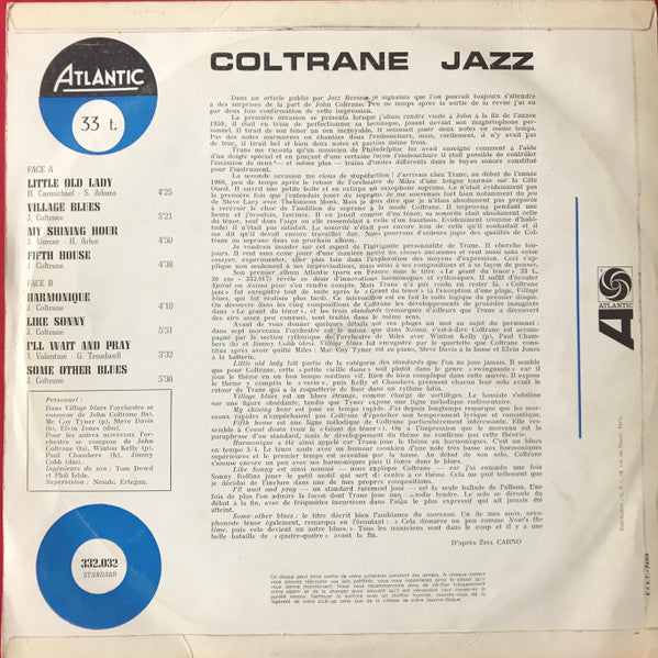 John Coltrane - Coltrane Jazz (Vinyl, LP, Album, Mono) Very Good (VG) / Very Good Plus (VG+)