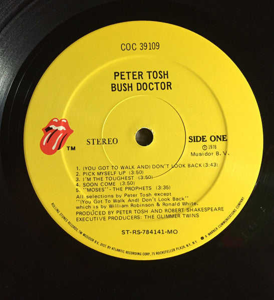 Peter Tosh - Bush Doctor (Vinyl, LP, Album) Very Good (VG) / Very Good (VG)