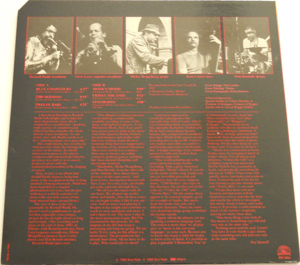 Roswell Rudd - Regeneration (Vinyl, LP, Album) Very Good (VG) / Very Good (VG)