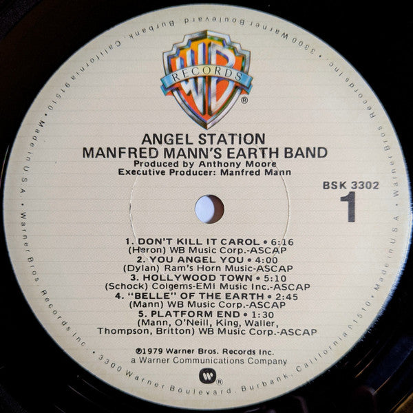 Manfred Mann's Earth Band - Angel Station (Vinyl, LP, Album, Stereo) Very Good Plus (VG+) / Good Plus (G+)