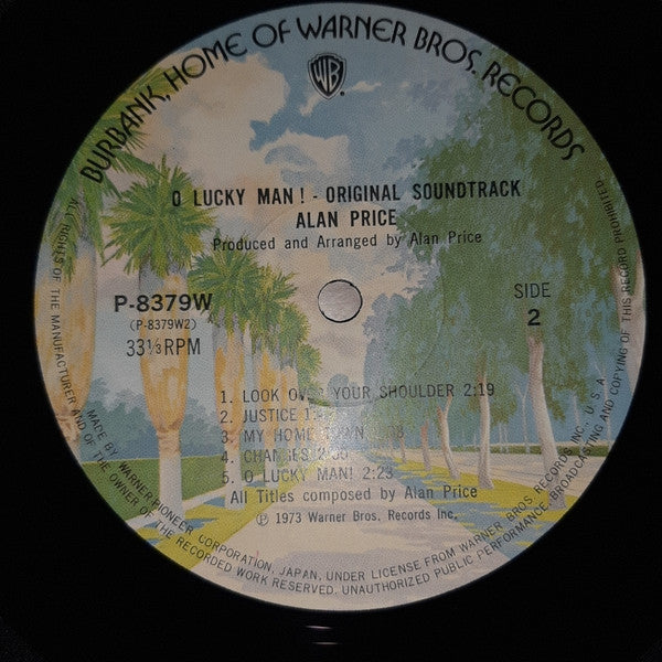 Alan Price - O Lucky Man! - The Original Soundtrack (Vinyl, LP, Album) Very Good (VG) / Good (G)