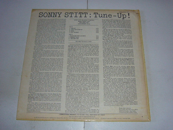 Sonny Stitt - Tune-Up! (Vinyl, LP, Album) Good Plus (G+) / Very Good (VG)