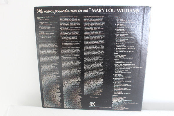 Mary Lou Williams - My Mama Pinned A Rose On Me (Vinyl, LP, Album) Very Good (VG) / Very Good (VG)