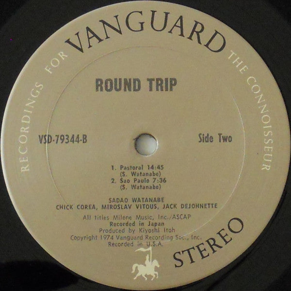 Sadao Watanabe - Round Trip (Vinyl, LP, Album) Very Good (VG) / Poor (P)