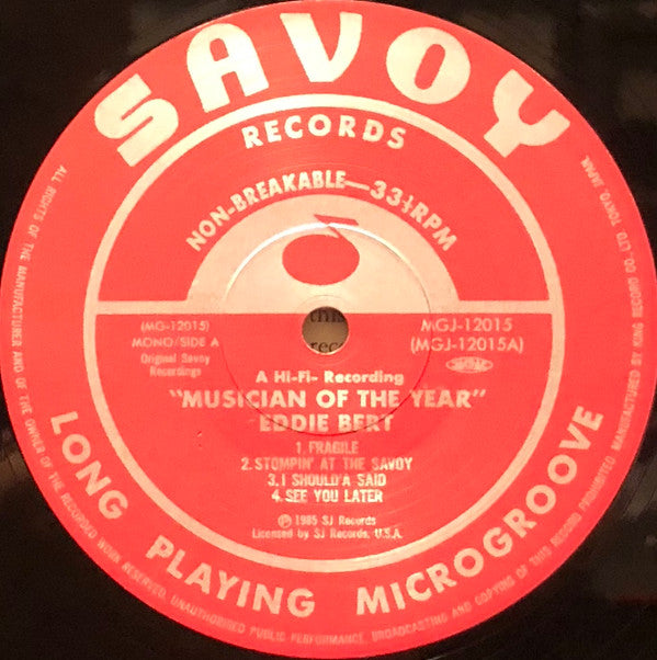 Eddie Bert - Musician Of The Year (Vinyl, LP, Album, Reissue, Mono) Very Good Plus (VG+) / Very Good Plus (VG+)