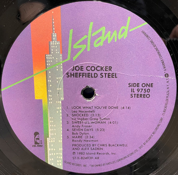 Joe Cocker - Sheffield Steel (Vinyl, LP, Album) Very Good Plus (VG+) / Very Good Plus (VG+)