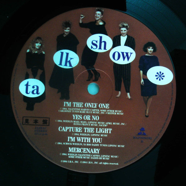 Go-Go's - Talk Show (Vinyl, LP, Album, Promo) Very Good (VG) / Very Good (VG)