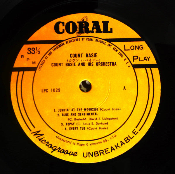Count Basie Orchestra - Count Basie (Vinyl, LP, 10", Compilation, Mono) Very Good (VG) / Very Good (VG)