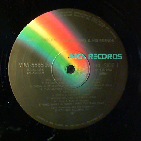 Louis Armstrong - Louis "Satchmo" Armstrong And His Friends (Vinyl, LP, Compilation, Reissue, Mono) Very Good Plus (VG+) / Very Good Plus (VG+)