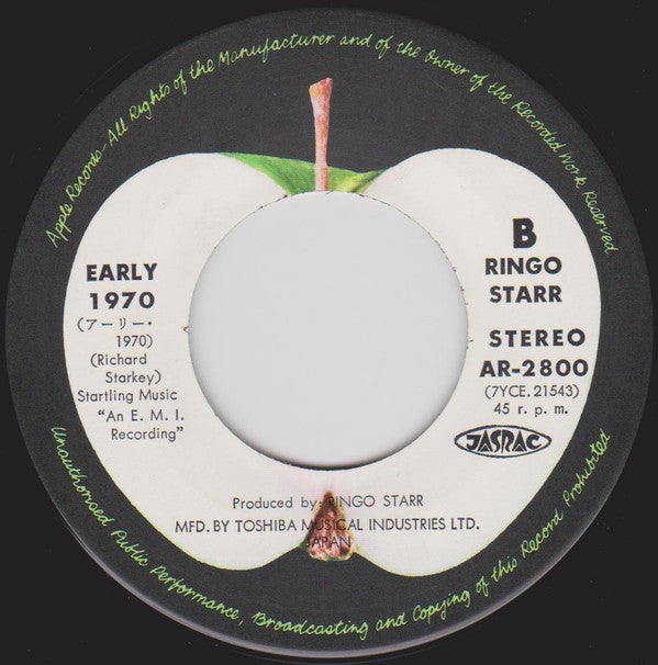 Ringo Starr - It Don't Come Easy (Vinyl, 7", Single, Repress, Stereo) Very Good Plus (VG+) / Very Good Plus (VG+)