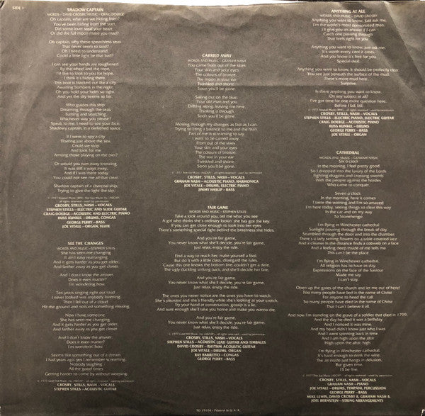 Crosby, Stills & Nash - CSN (Vinyl, LP, Album, Stereo) Good Plus (G+) / Fair (F)