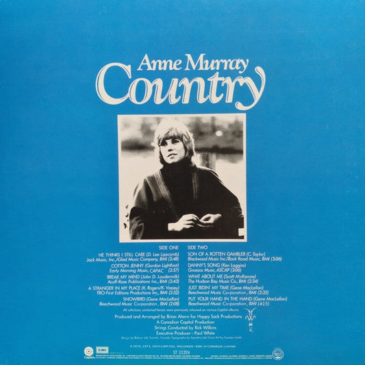 Anne Murray - Country (Vinyl, LP, Compilation) Very Good (VG) / Very Good (VG)