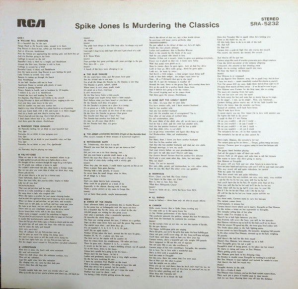 Spike Jones And His City Slickers - Spike Jones Is Murdering The Classics = 元祖!! 冗談音楽／スパイク・ジョーンズ～クラシック編 (Vinyl, LP, Compilation) Very Good Plus (VG+) / Very Good Plus (VG+)