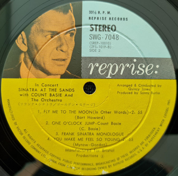 Frank Sinatra - Sinatra At The Sands (2xVinyl, LP, Album, Stereo) Very Good Plus (VG+) / Very Good Plus (VG+)