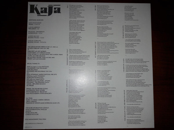 Kajagoogoo - Crazy Peoples Right To Speak (Vinyl, LP, Album, Promo) Very Good Plus (VG+) / Good Plus (G+)