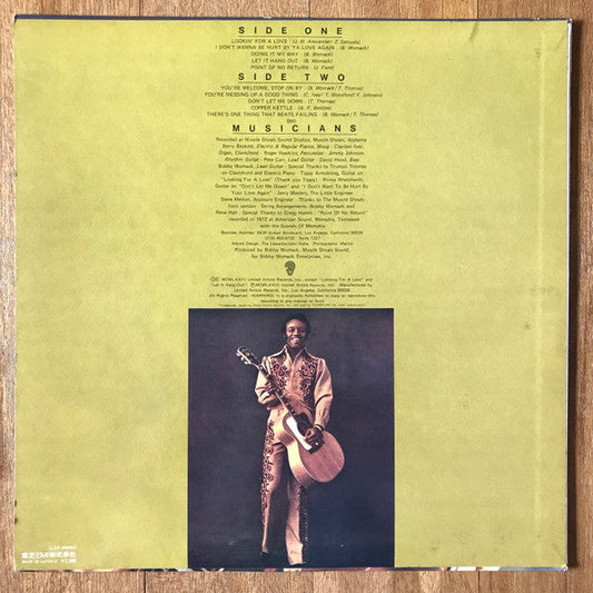 Bobby Womack - Lookin' For A Love Again (Vinyl, LP, Album, Stereo) Very Good Plus (VG+) / Very Good (VG)