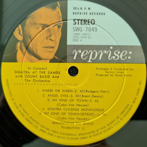 Frank Sinatra - Sinatra At The Sands (2xVinyl, LP, Album, Stereo) Very Good Plus (VG+) / Very Good Plus (VG+)