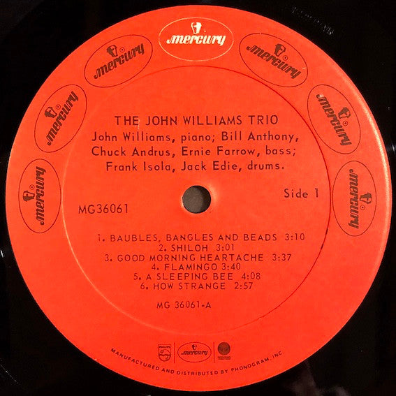 John Williams Trio - The John Williams Trio (Vinyl, LP, Album, Reissue) Very Good Plus (VG+) / Very Good Plus (VG+)