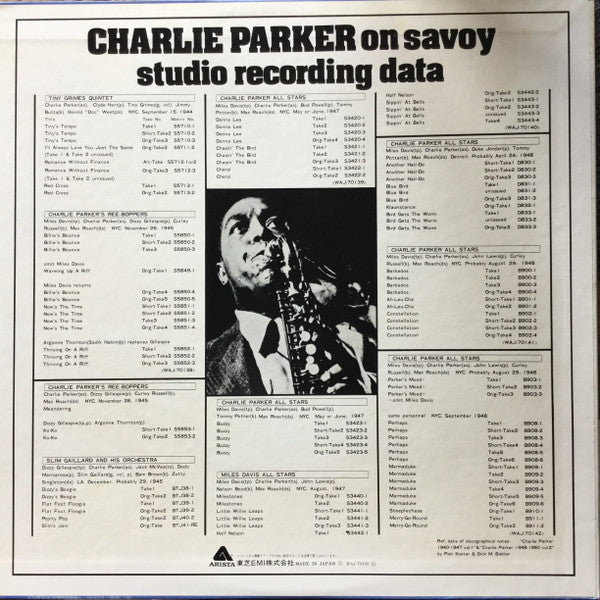 Charlie Parker - On Savoy Vol.2 (Vinyl, LP, Mono) Very Good Plus (VG+) / Very Good Plus (VG+)