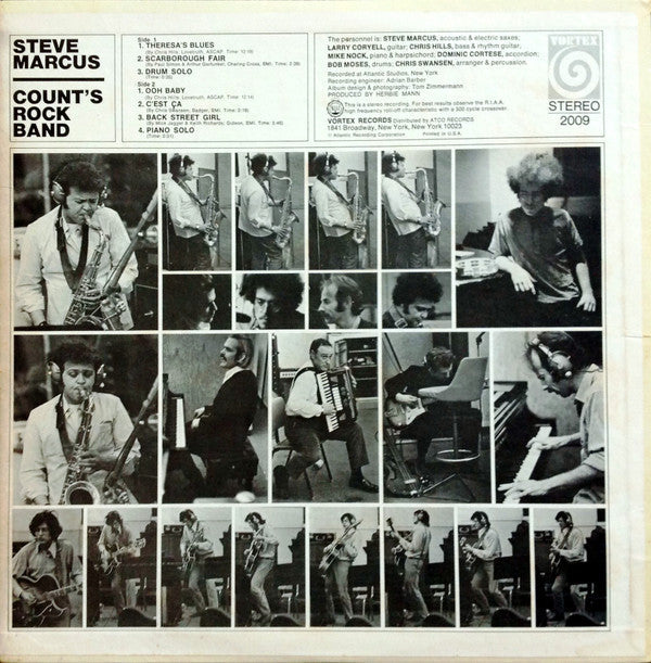 Steve Marcus - Count's Rock Band = 伯爵とロック (Vinyl, LP, Album, Stereo)
