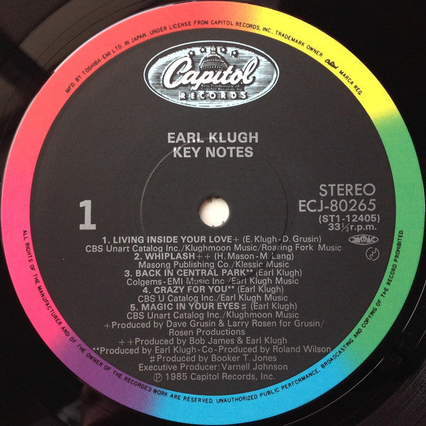 Earl Klugh - Key Notes (Earl Klugh Greatest Hits) (Vinyl, LP, Compilation, Stereo) Near Mint (NM or M-) / Very Good Plus (VG+)