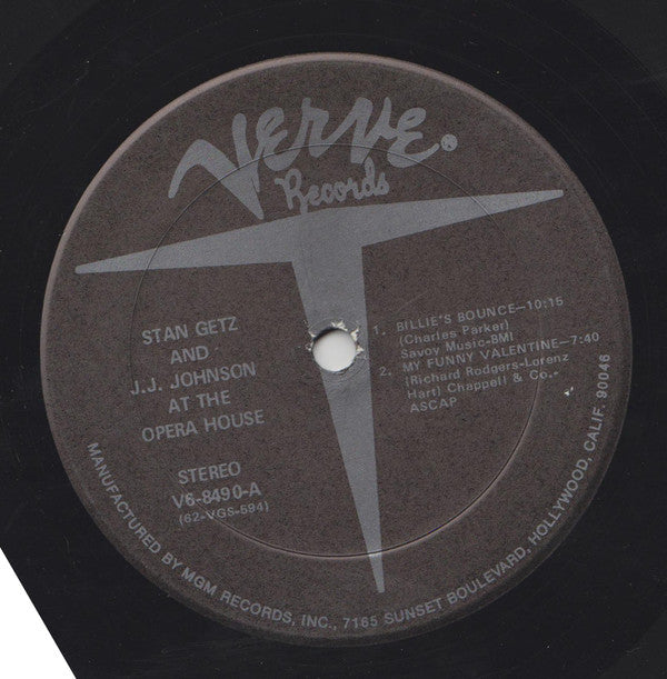 Stan Getz - At The Opera House (Vinyl, LP, Album, Stereo, Reissue) Very Good Plus (VG+) / Very Good Plus (VG+)