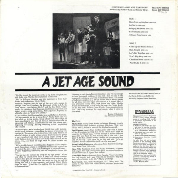 Jefferson Airplane - Jefferson Airplane Takes Off (Vinyl, LP, Album, Reissue, Stereo) Very Good Plus (VG+) / Very Good (VG)