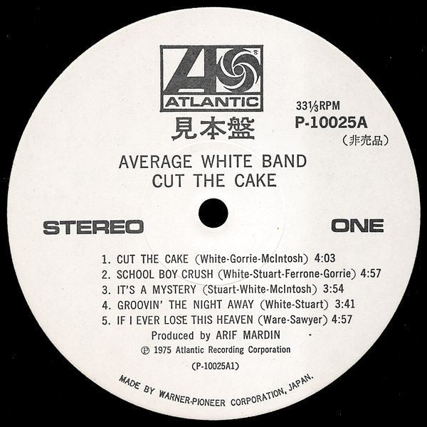 Average White Band - Cut The Cake (Vinyl, LP, Album, Promo) Very Good (VG) / Good Plus (G+)